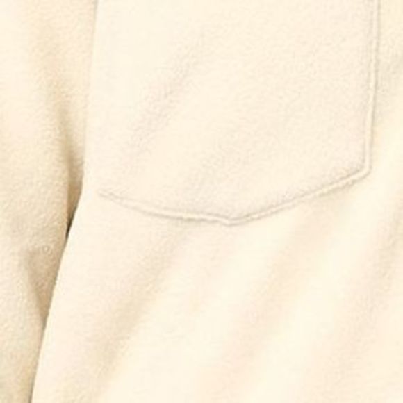 Belle by Kim Gravel Fleece Shacket Women's Top Sz L Beige - Picture 2 of 7